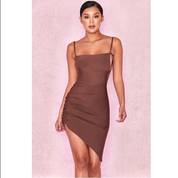 RARE 🔥 House of Cb Meghan Brown Bandage Bodycon Dress - Picture 4 of 6